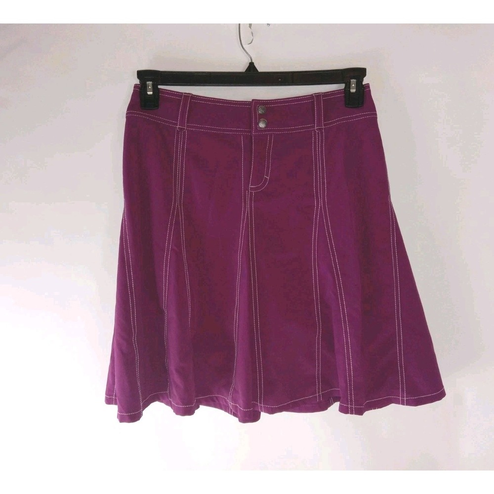 ATHLETA Whatever Pleated Tennis Skort Women's sz 2 Skirt Fuschia Athletic Pocket